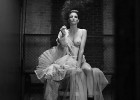 Girl shows boobs in vintage photo